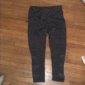 Heathered Gray Cropped Leggings